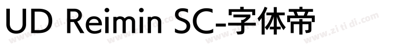 UD Reimin SC字体转换